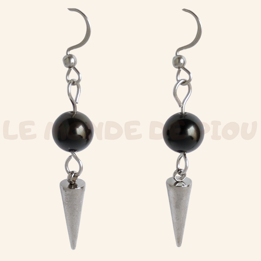 Parure Argenté Black thorn