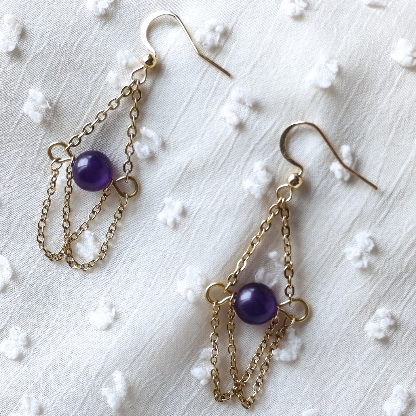 Boucle D'oreille Purple Star