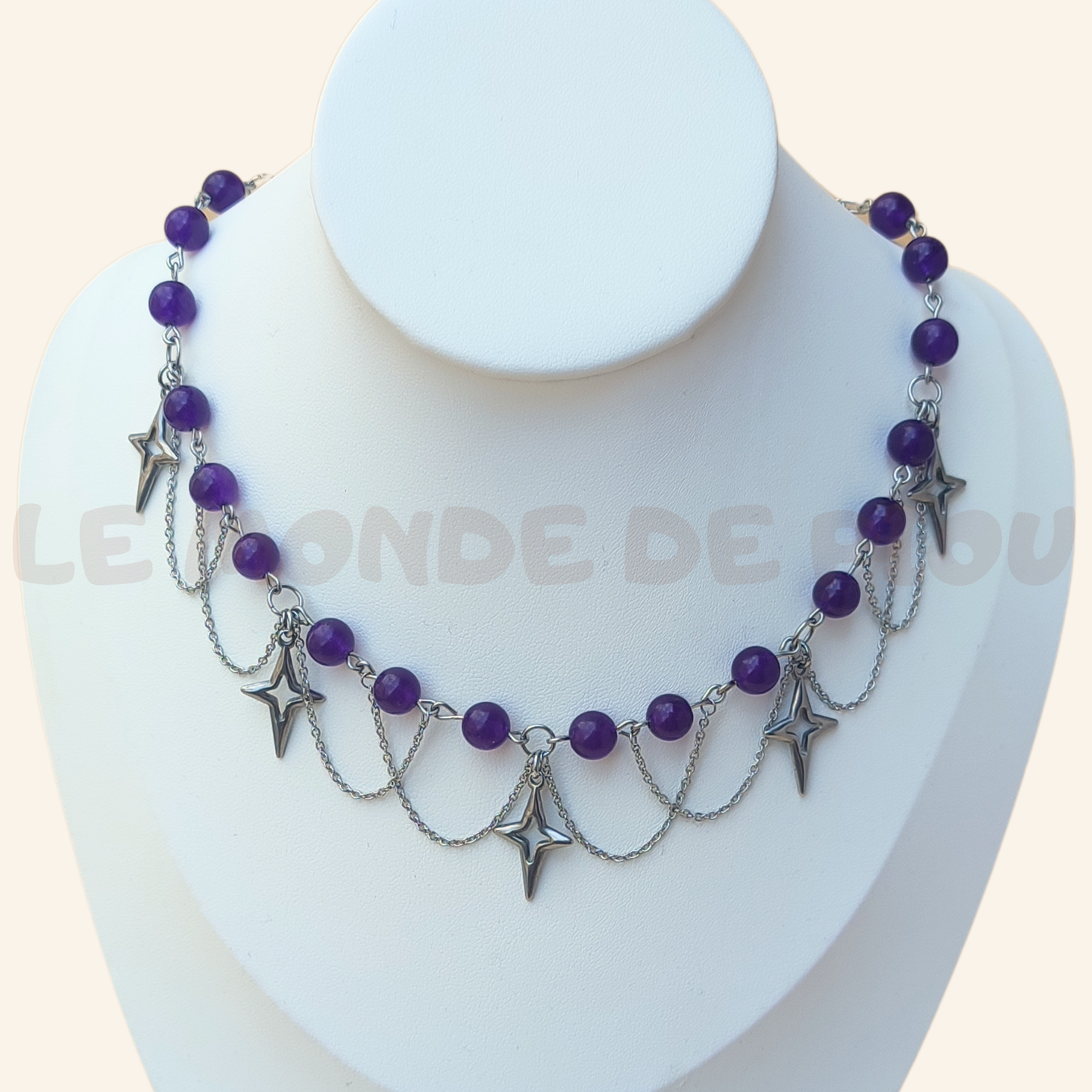 Parure Argenté Purple Star