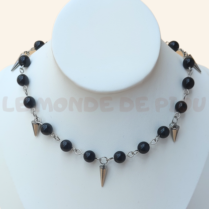 Parure Argenté Black thorn