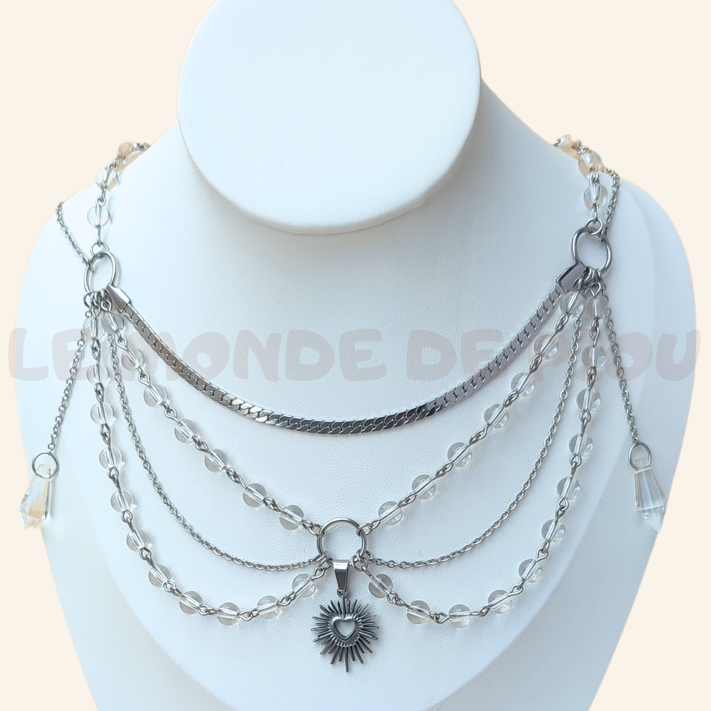 Parure Argenté Star heart