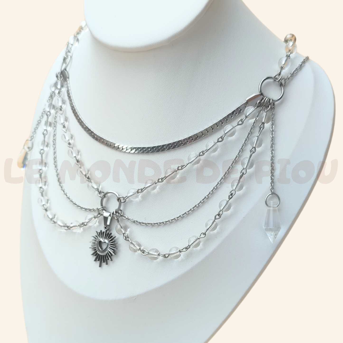 Parure Argenté Star heart